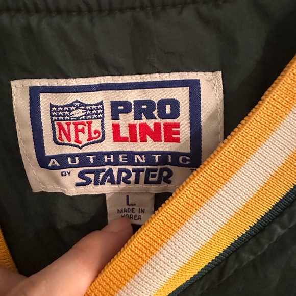VTG Green Bay Packers Starter Pullover Size L - Picture 4 of 5